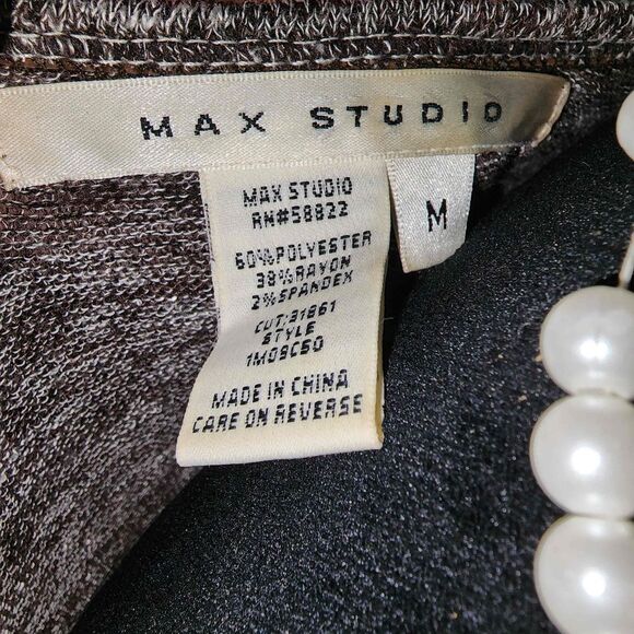 Max Studio Medium Cowl Neck Waterfall Sleeve Dress - Picture 3 of 10